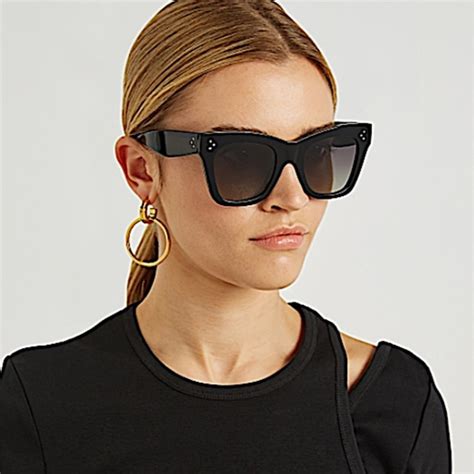 celine jane round sunglasses|celine 50mm polarized square sunglasses.